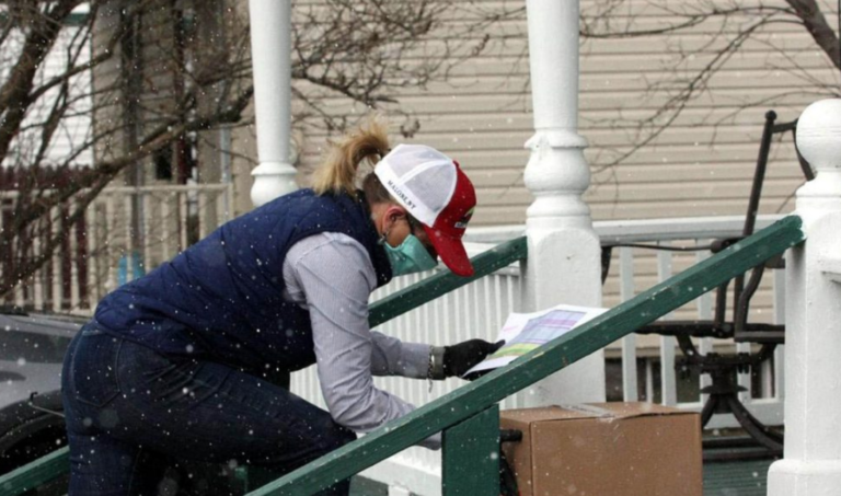 Malone Village Mayor Andrea Dumas Delivers Emergency Food Packages