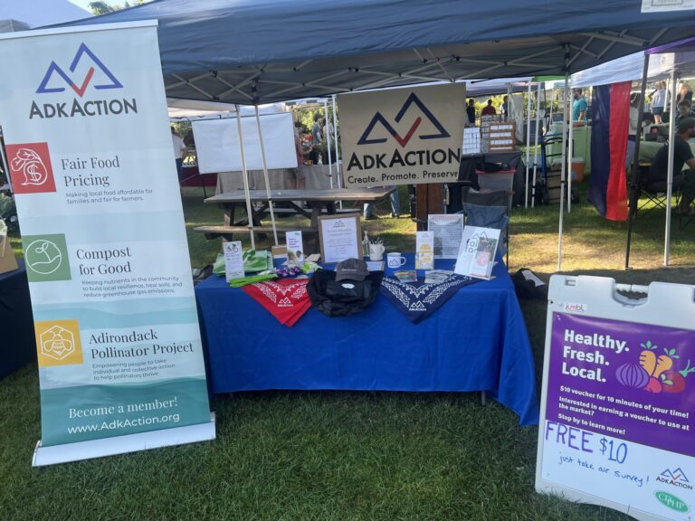 AdkAction & CDPHP Wellness Surveys at Saranac Lake Farmers Market